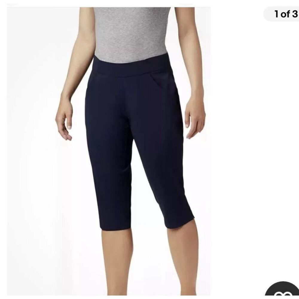 $90 Women's Columbia Columbia Women's Active Fit Omni-Shield Pull-On Capri  Blue